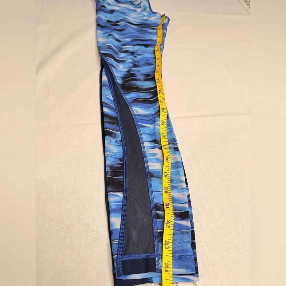 Lululemon Wunder Under Hi Rise Tight‎ Women’s 4 Tidal Multi Blue 7/8 Leggings